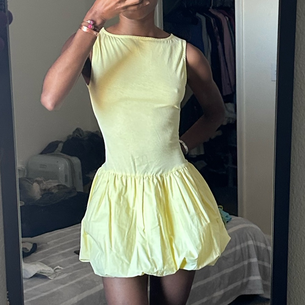 ASOS Light Yellow Mini Dress